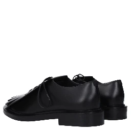 Black Leather Oxfords And Derbies