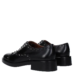 Black Leather Oxfords And Derbies