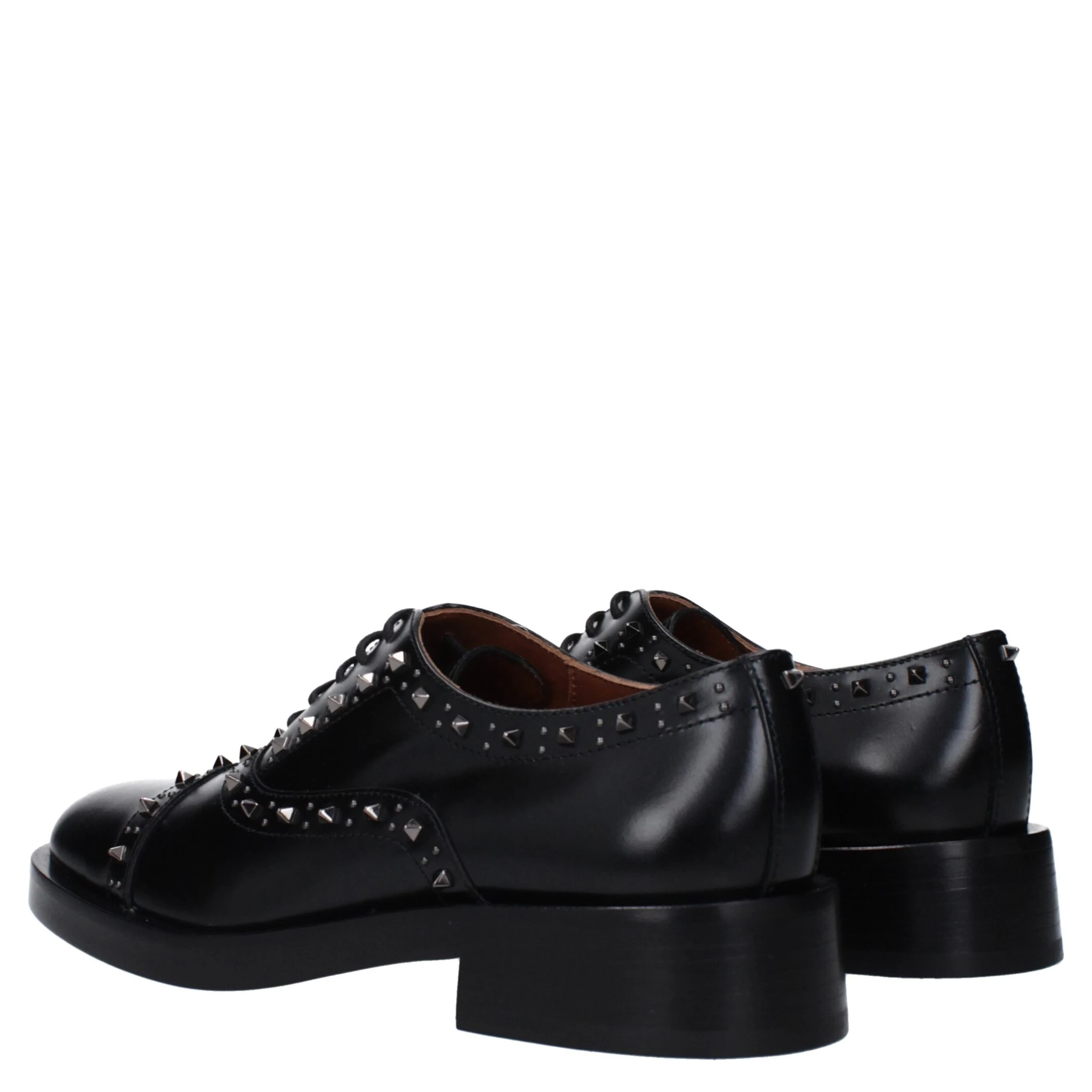 Black Leather Oxfords And Derbies