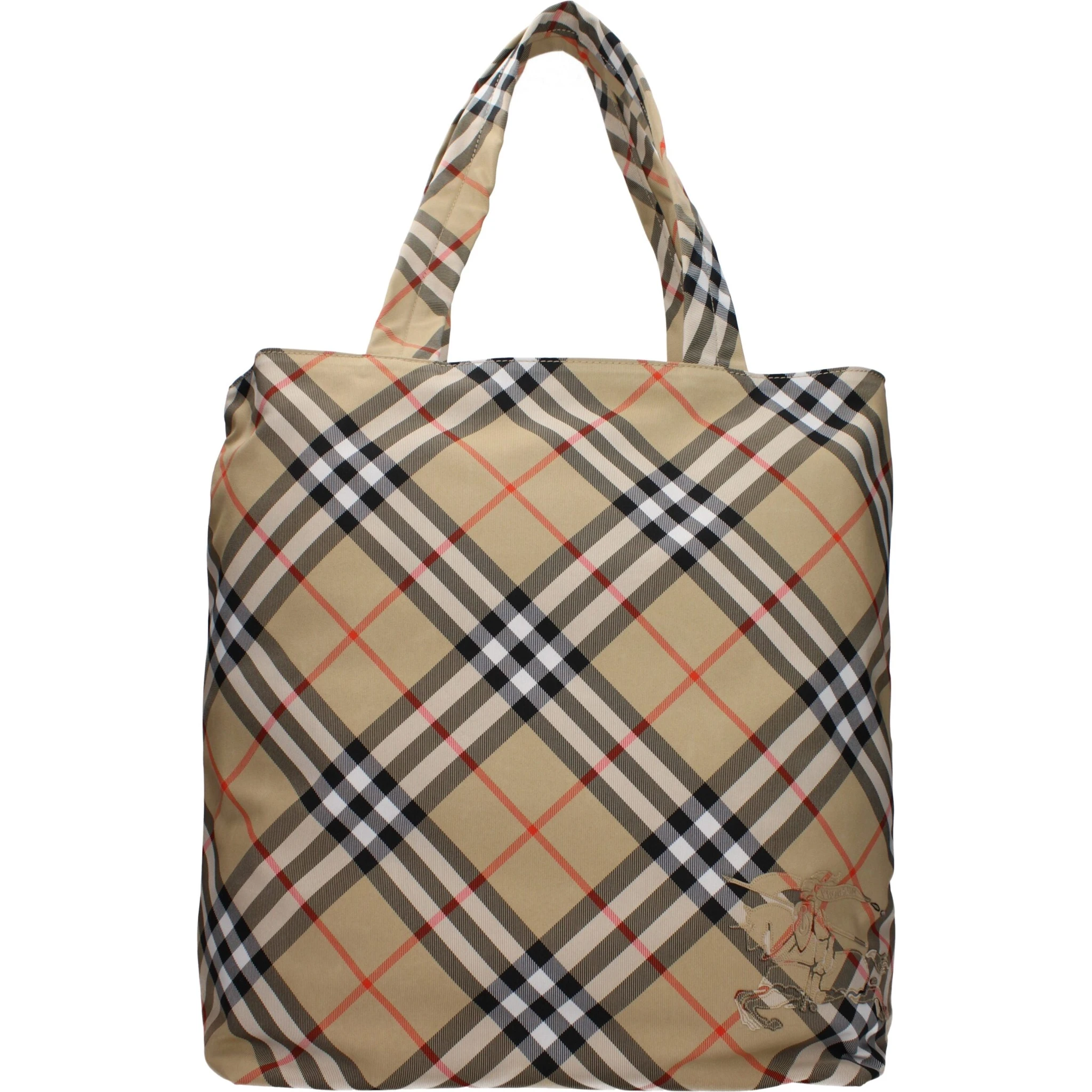 Beige Fabric Shoulder Bag