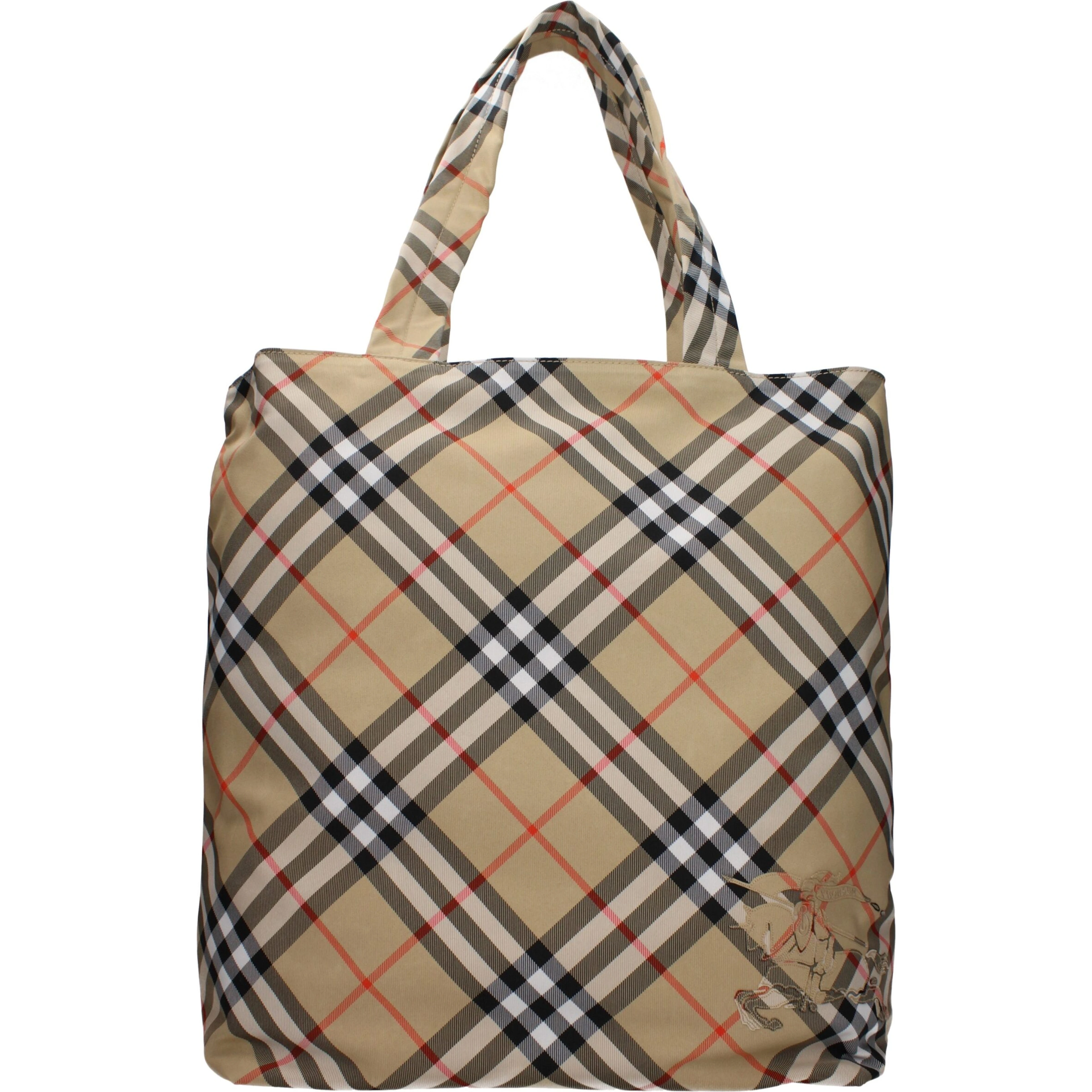 Beige Fabric Shoulder Bag