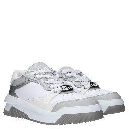 White Leather Chunky Sneakers