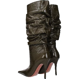 Green Leather Boots
