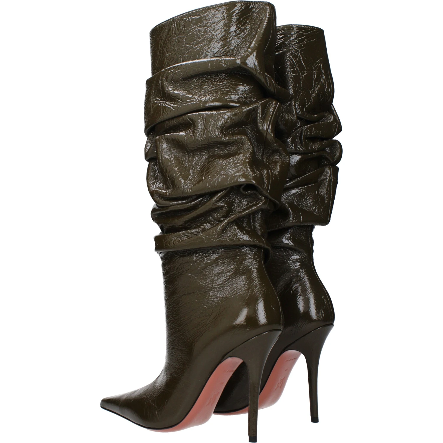 Green Leather Boots