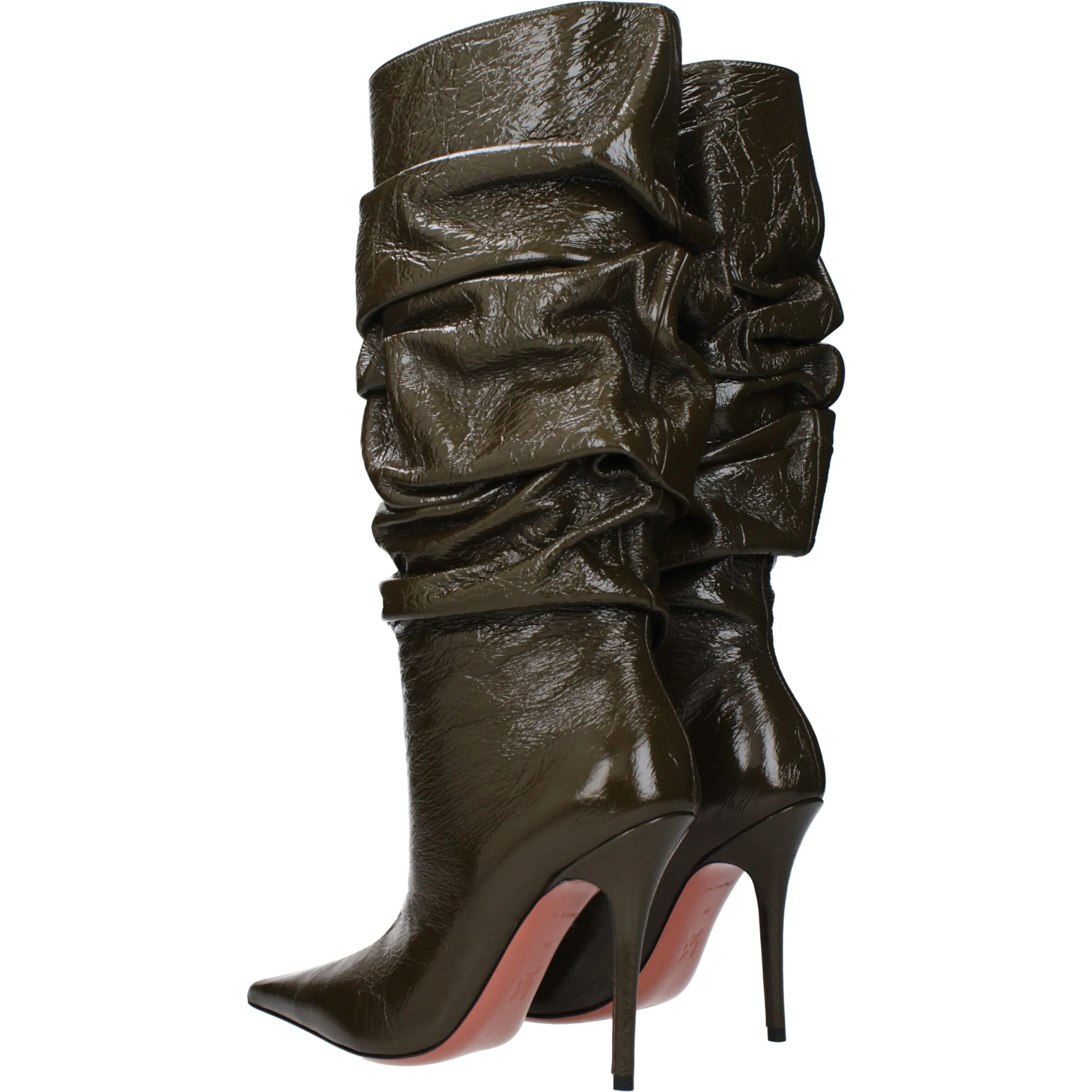 Green Leather Boots