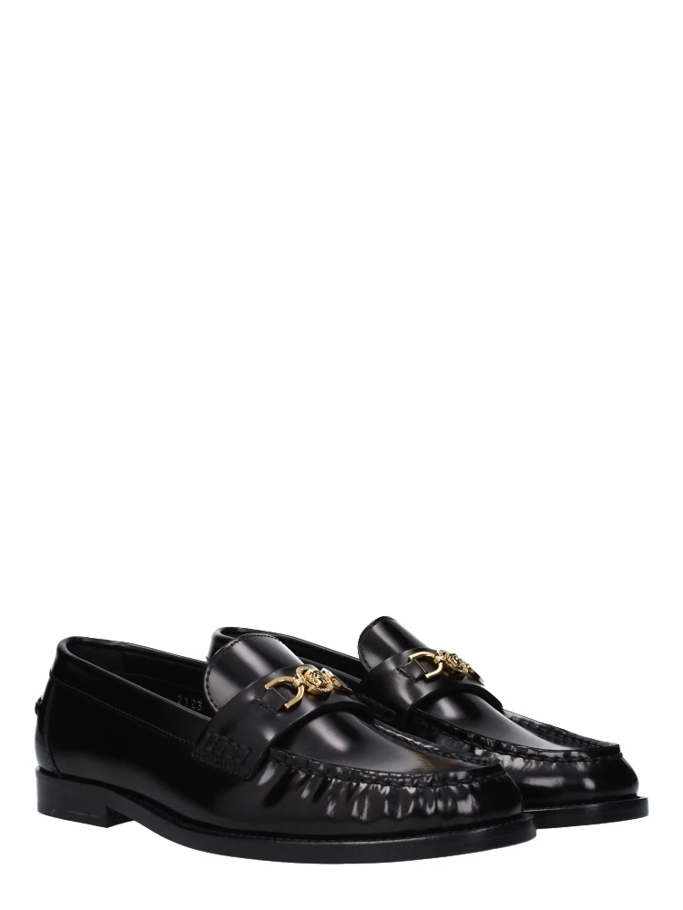 حذاء لوفر أسود من الجلد سهل الارتداء alternative