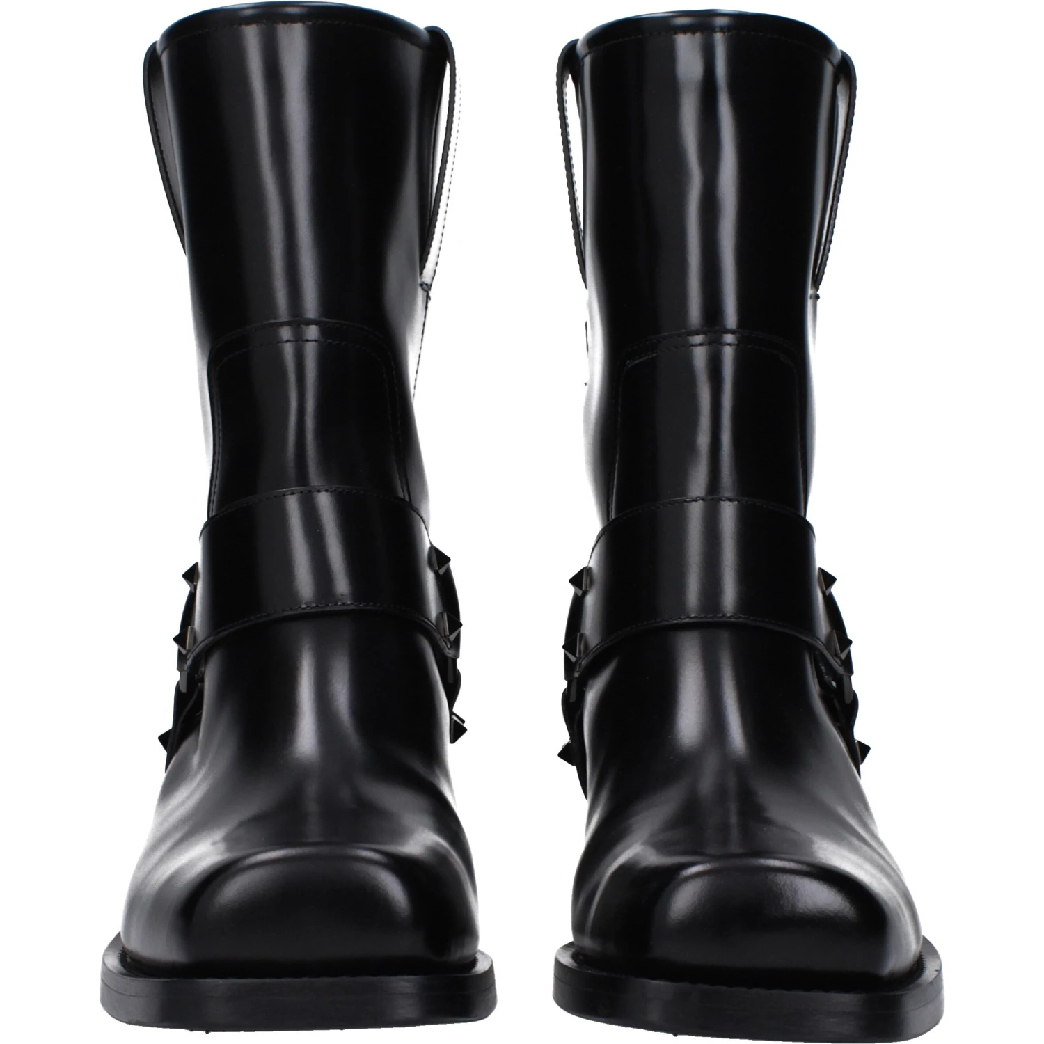 Black Leather Ankle Boots
