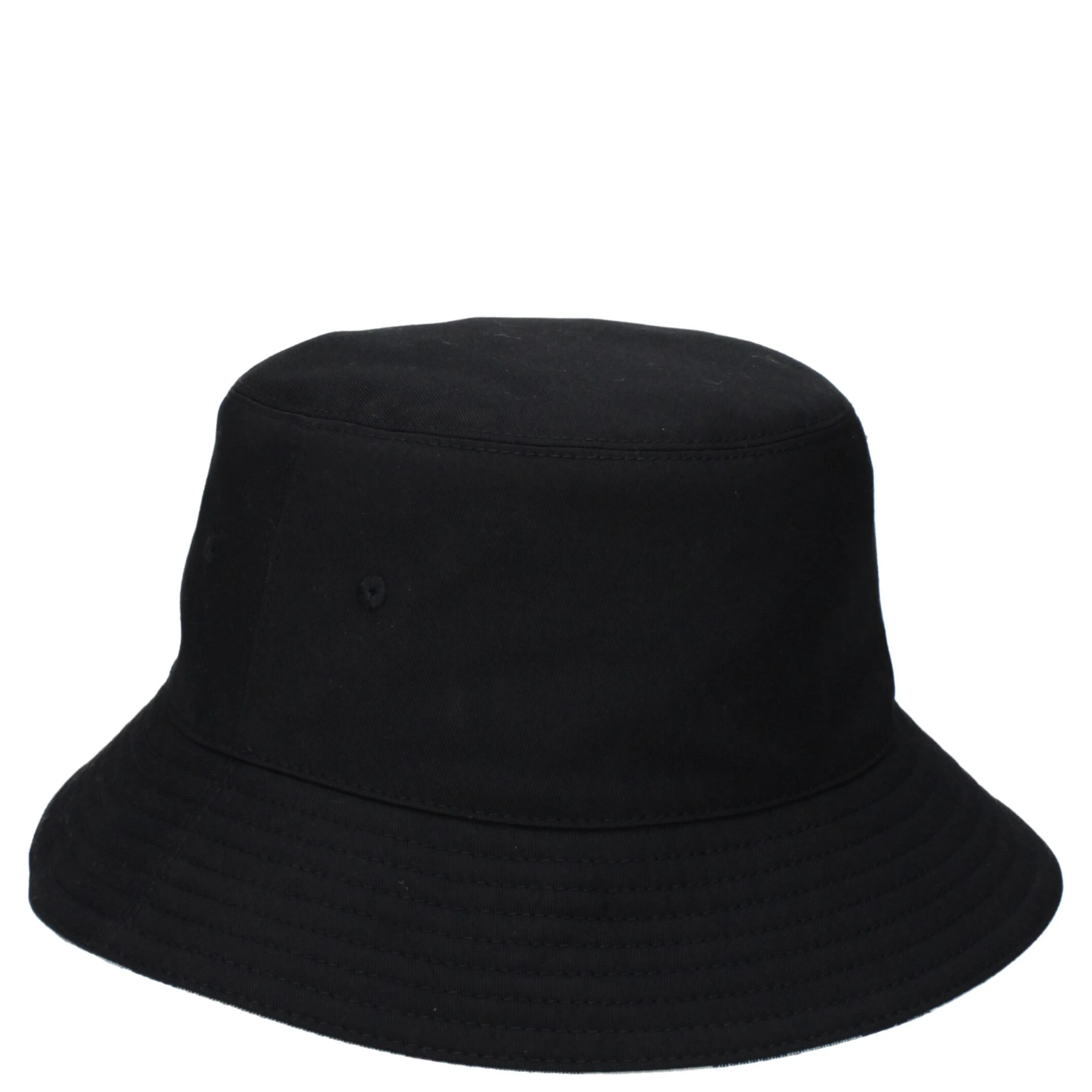 Black Fabric Bucket Hat