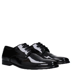 Black Leather Oxfords And Derbies