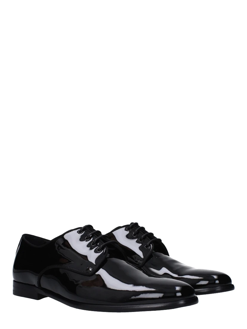 Black Leather Oxfords And Derbies