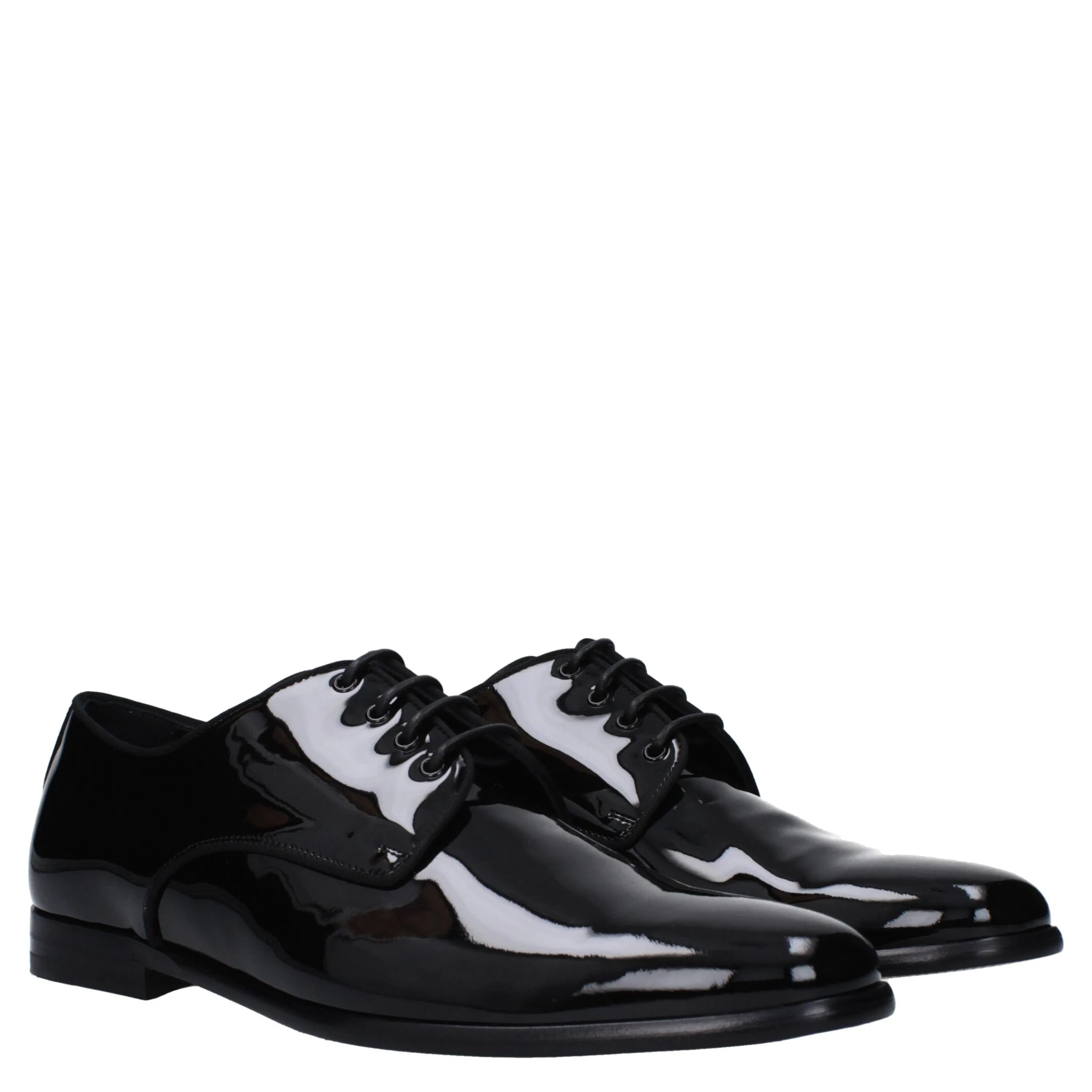 Black Leather Oxfords And Derbies