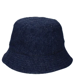 Blue Cotton Bucket Hat