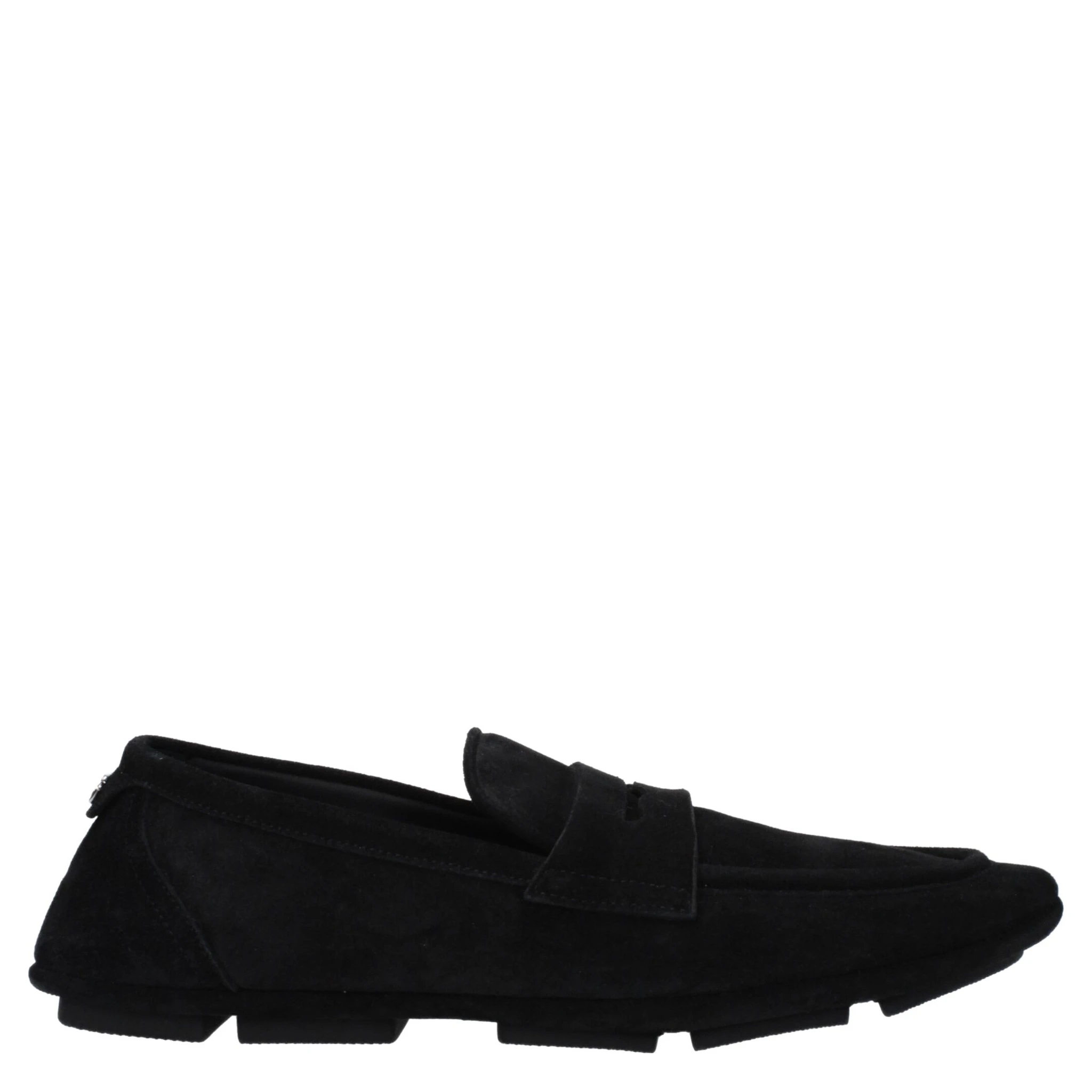 Black Leather Slip-On Loafers