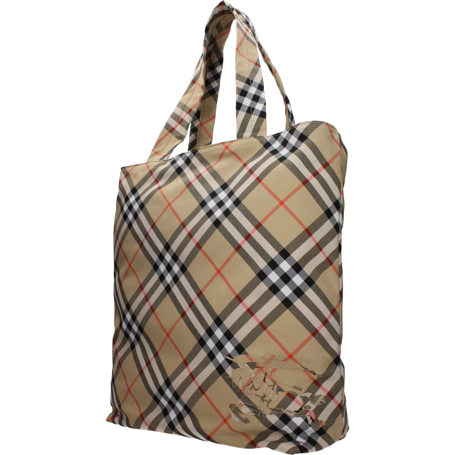 Beige Fabric Shoulder Bag