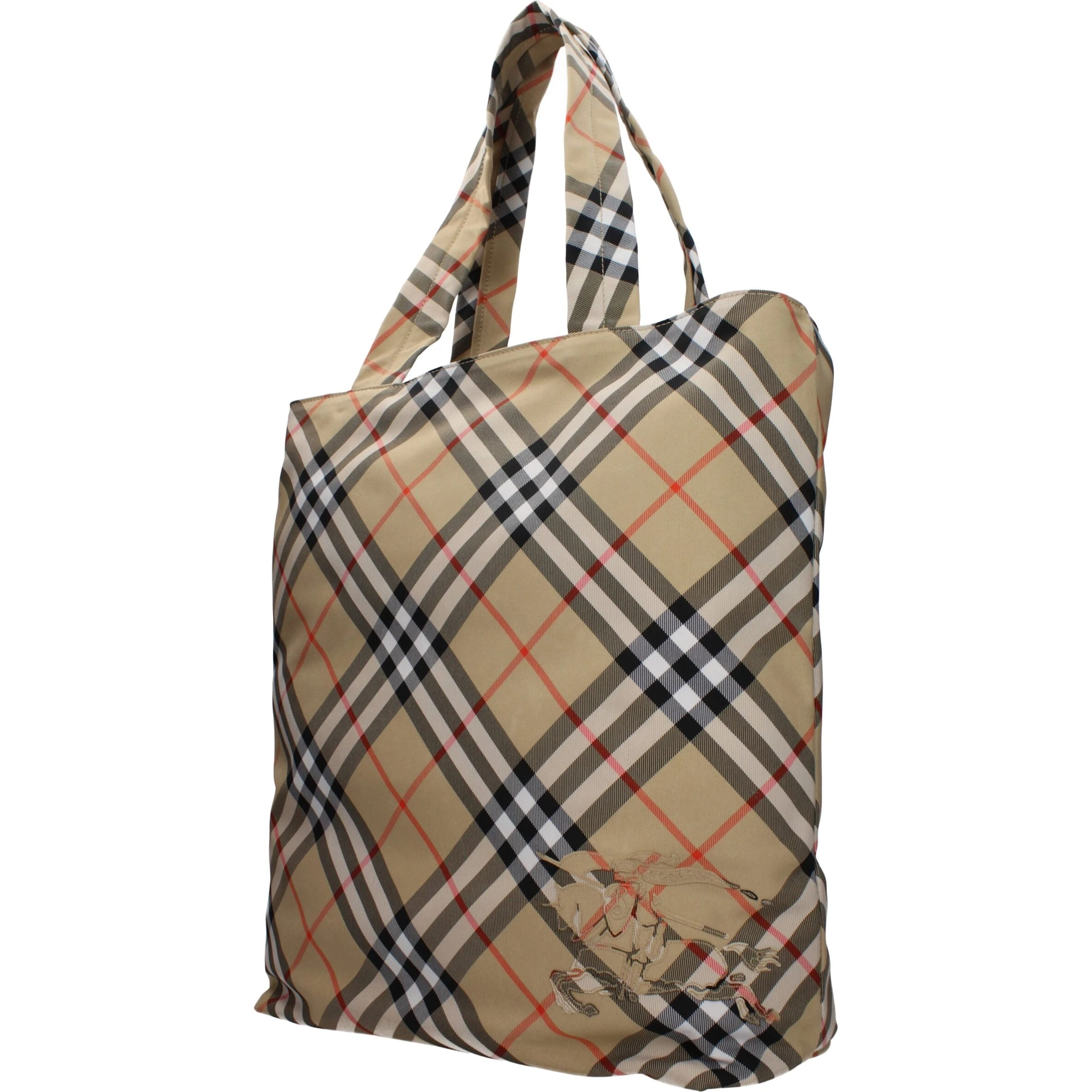 Beige Fabric Shoulder Bag