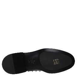 Black Leather Oxfords And Derbies