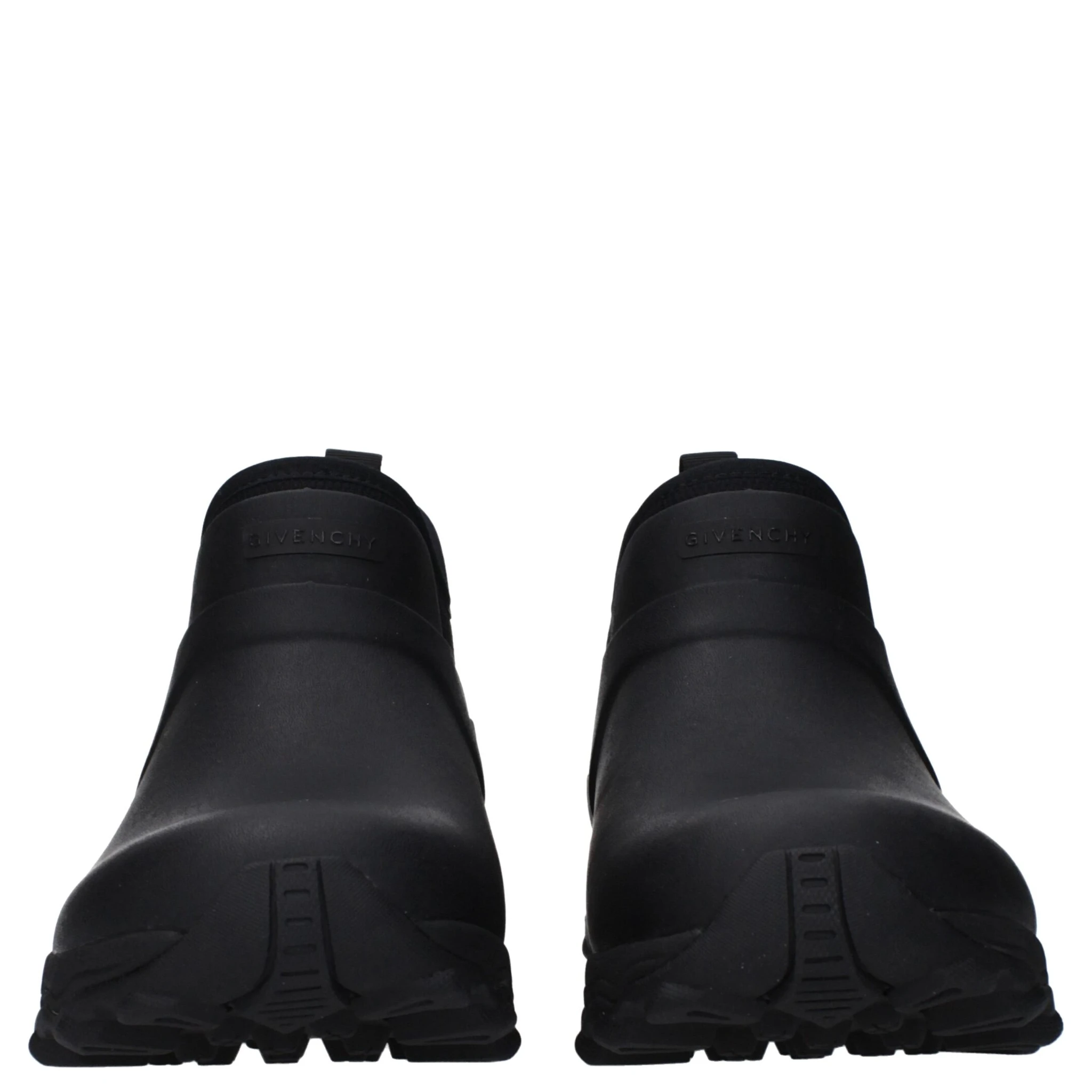 جزمة كاحل سوداء من القطن