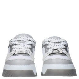 White Leather Chunky Sneakers