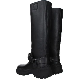 Black Leather Boots