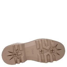 Pink Cotton Ankle Boots