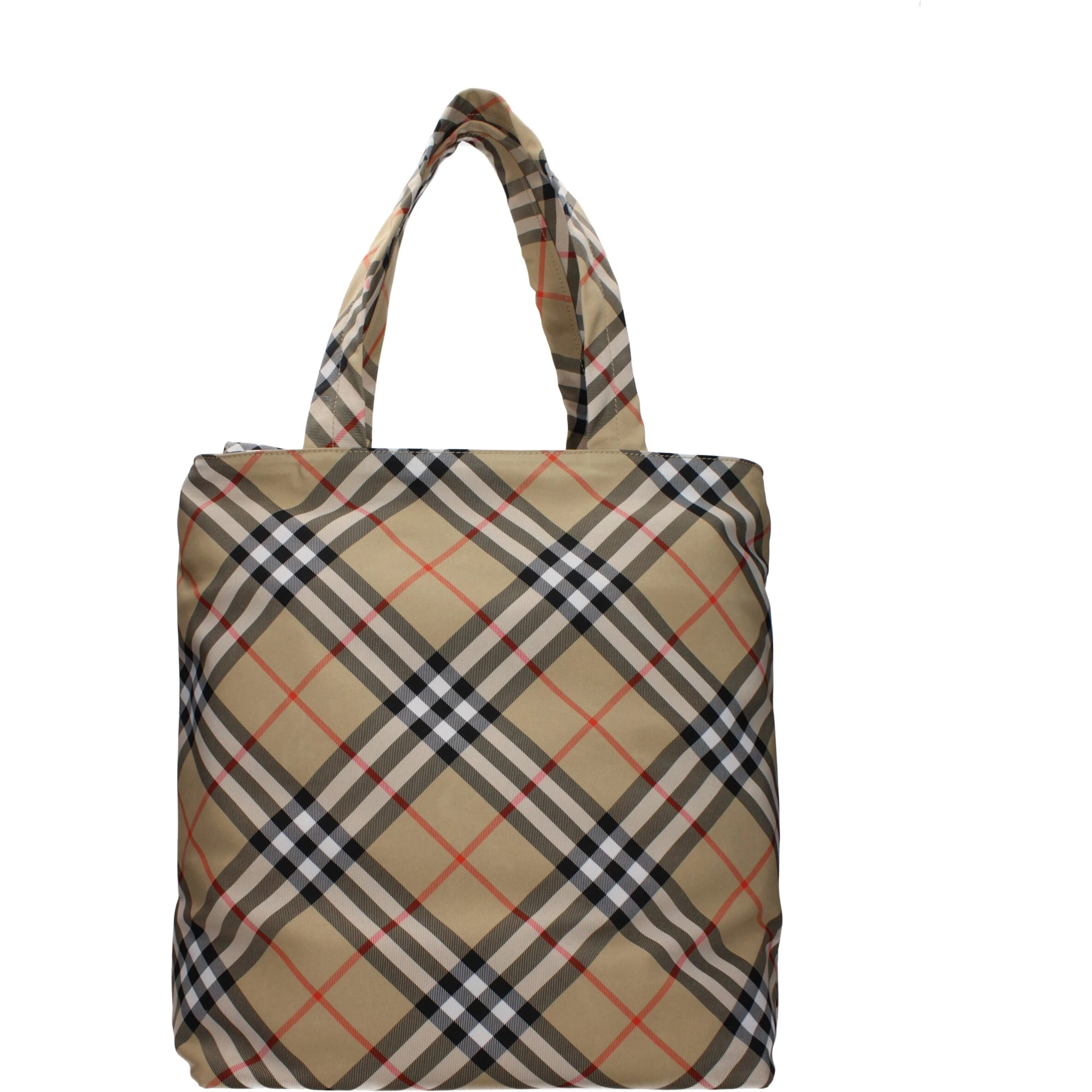 Beige Fabric Shoulder Bag