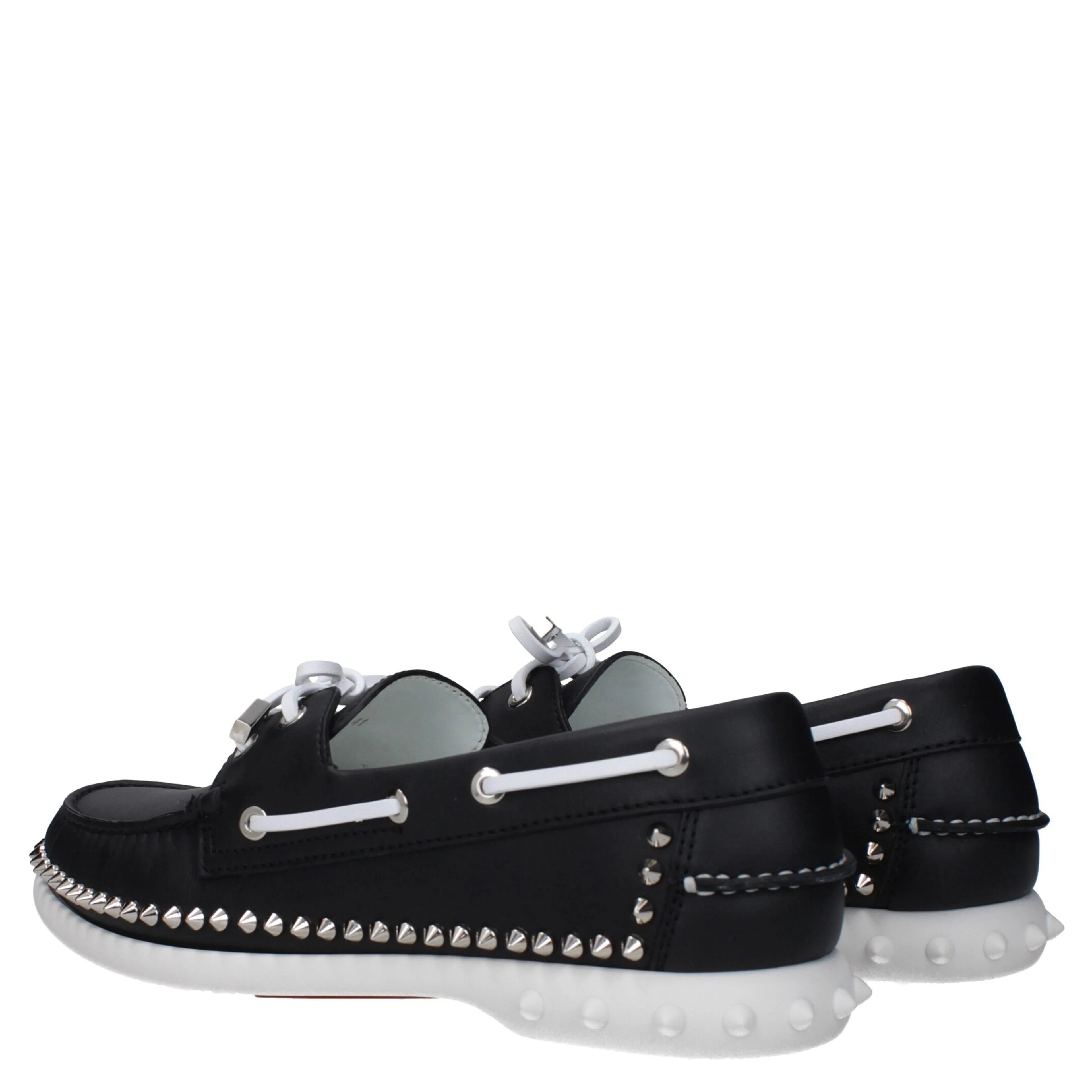 Black Leather Slip-On Loafers