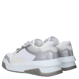 White Leather Chunky Sneakers