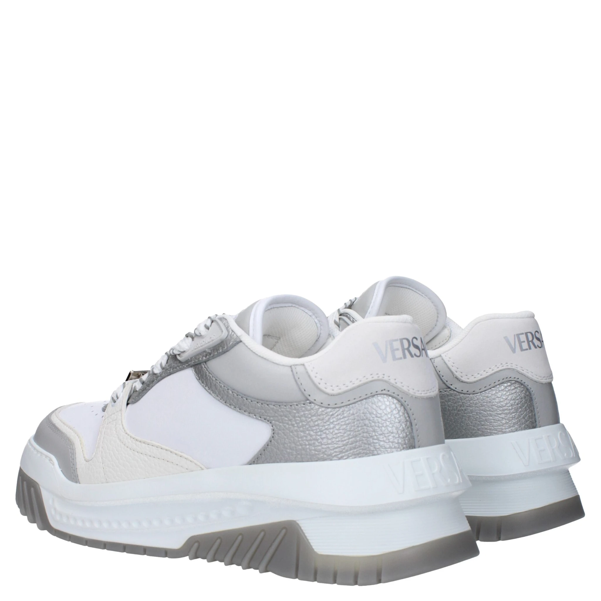 White Leather Chunky Sneakers