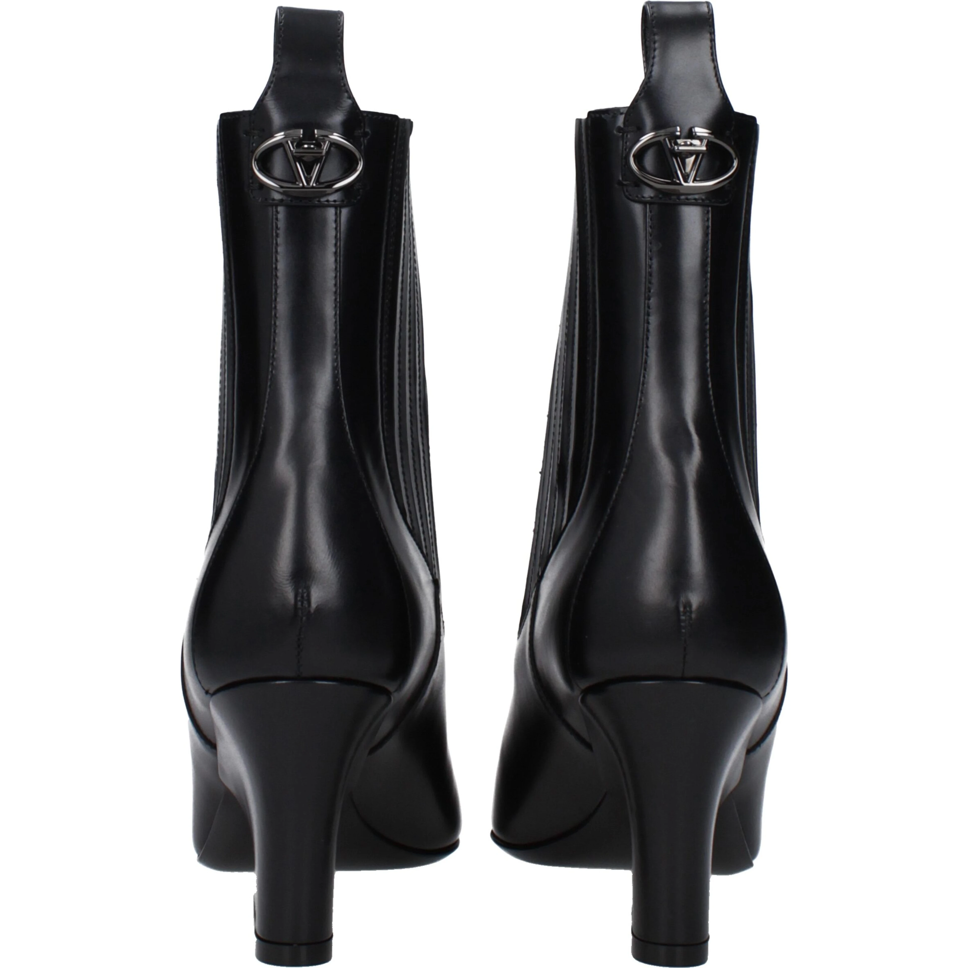 Black Leather Ankle Boots