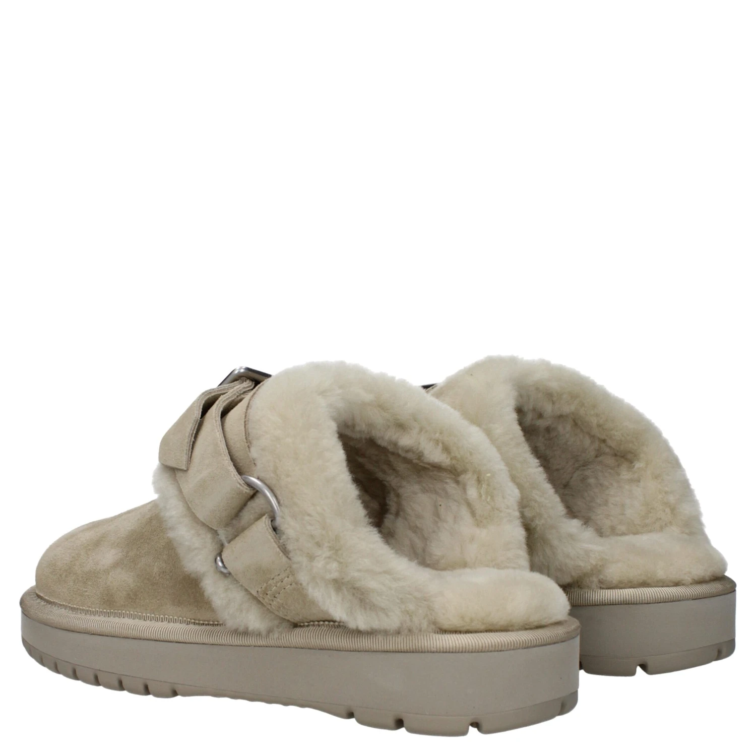 Green Leather Slippers