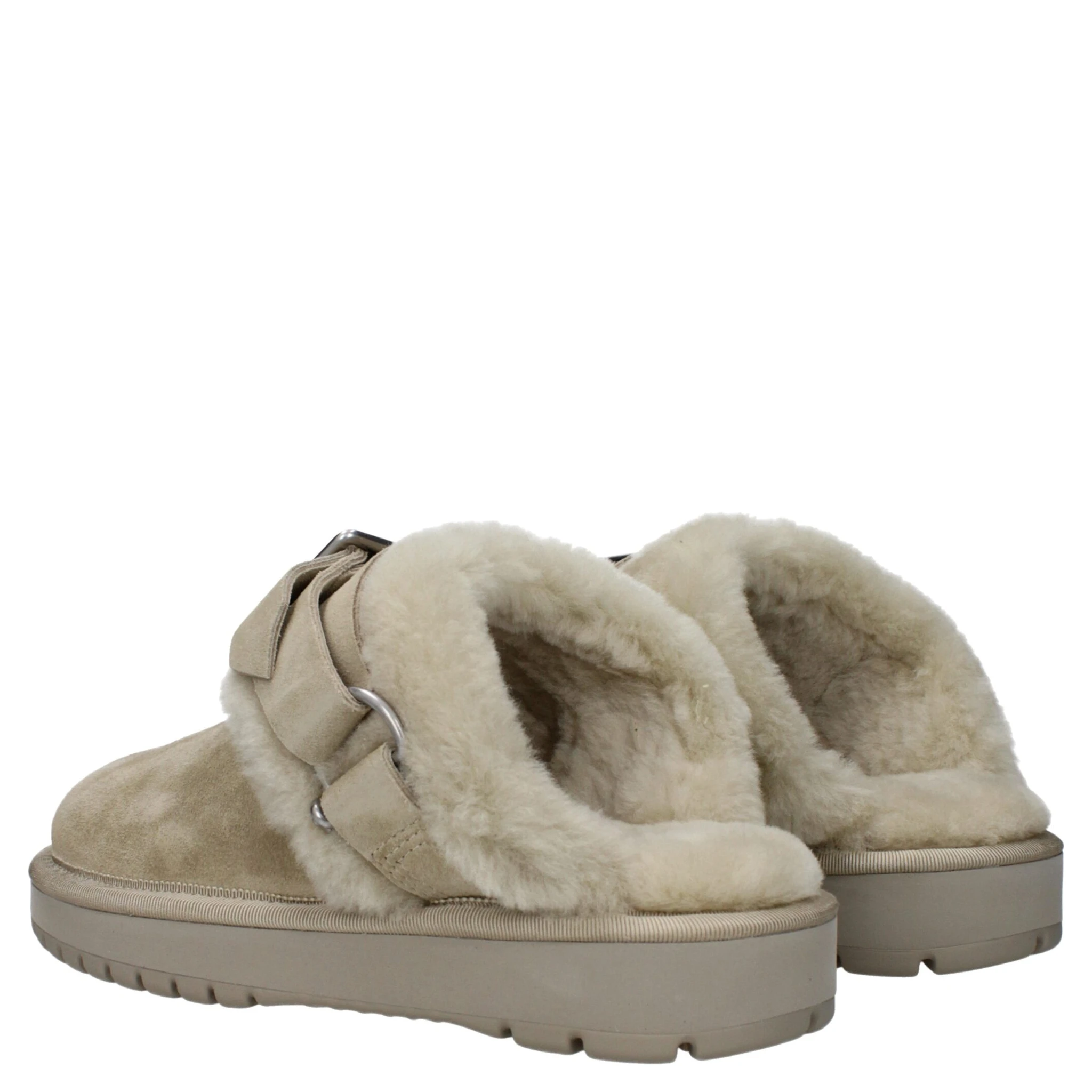 Green Leather Slippers