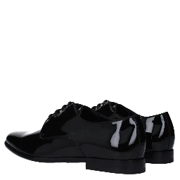 Black Leather Oxfords And Derbies