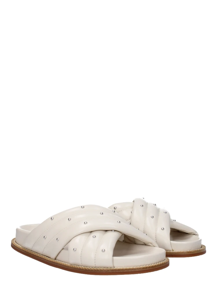 Beige Leather Slippers alternative
