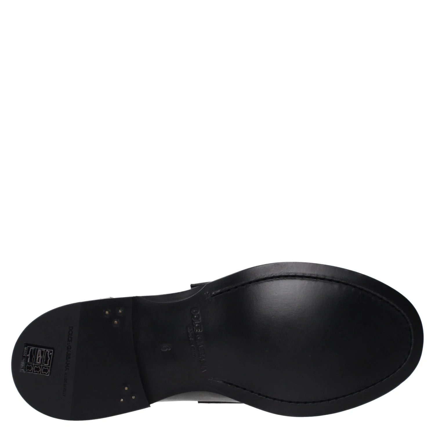 Black Leather Slip-On Loafers