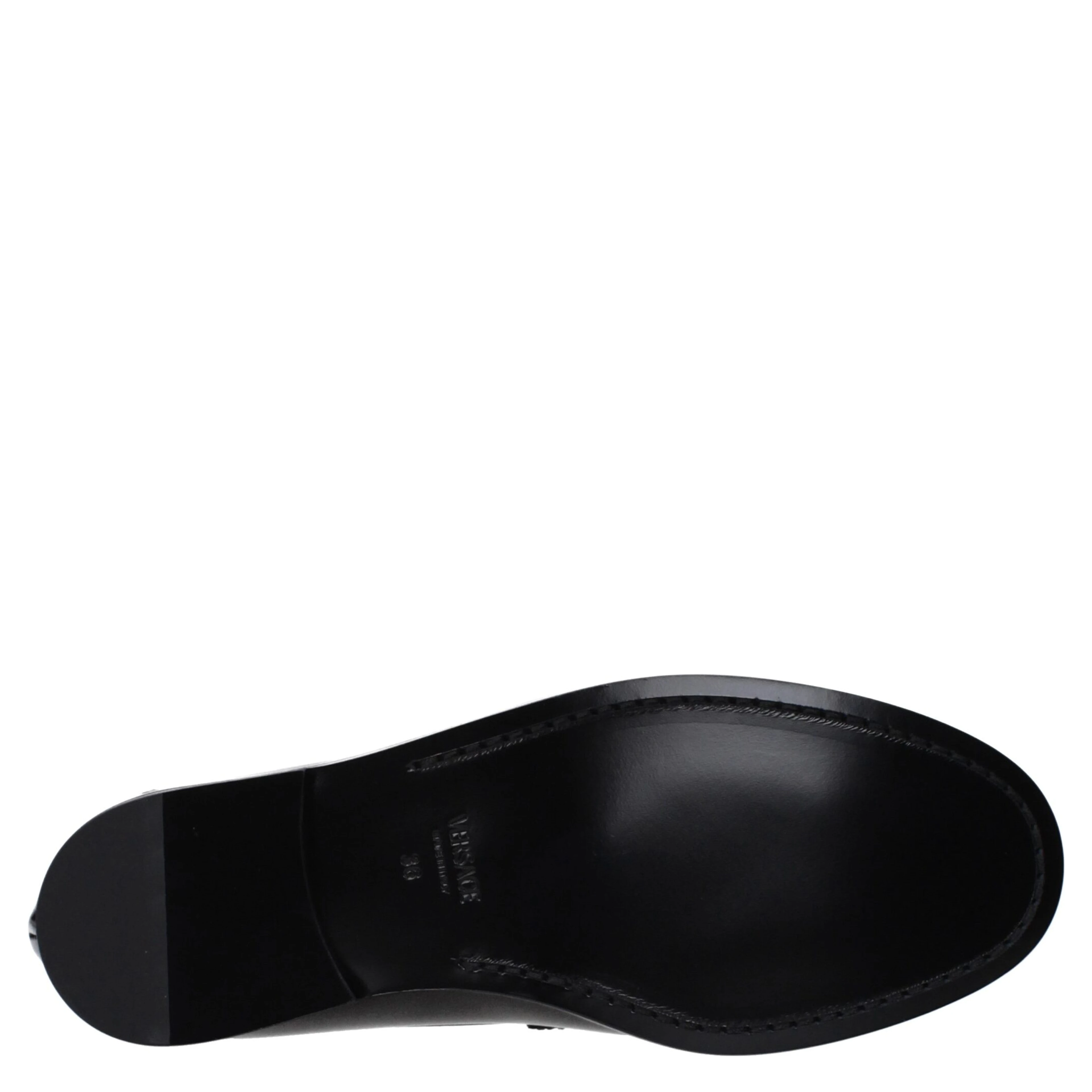 Black Leather Slip-On Loafers