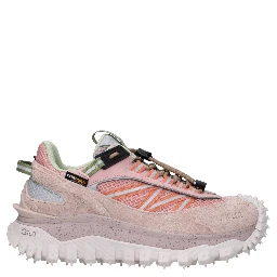 Pink Leather Athletic Sneakers