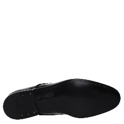 Black Leather Oxfords And Derbies