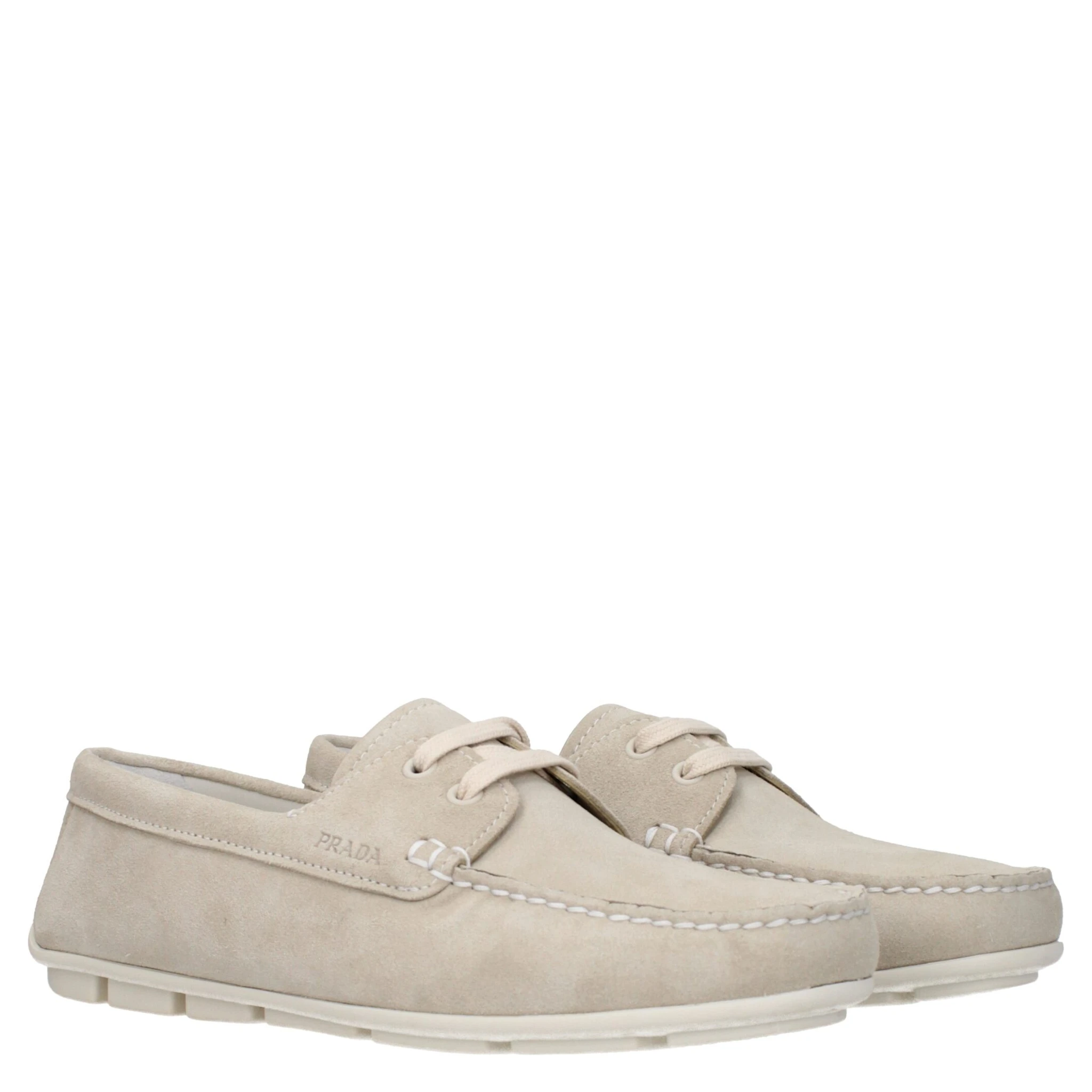 Gray Leather Slip-On Loafers