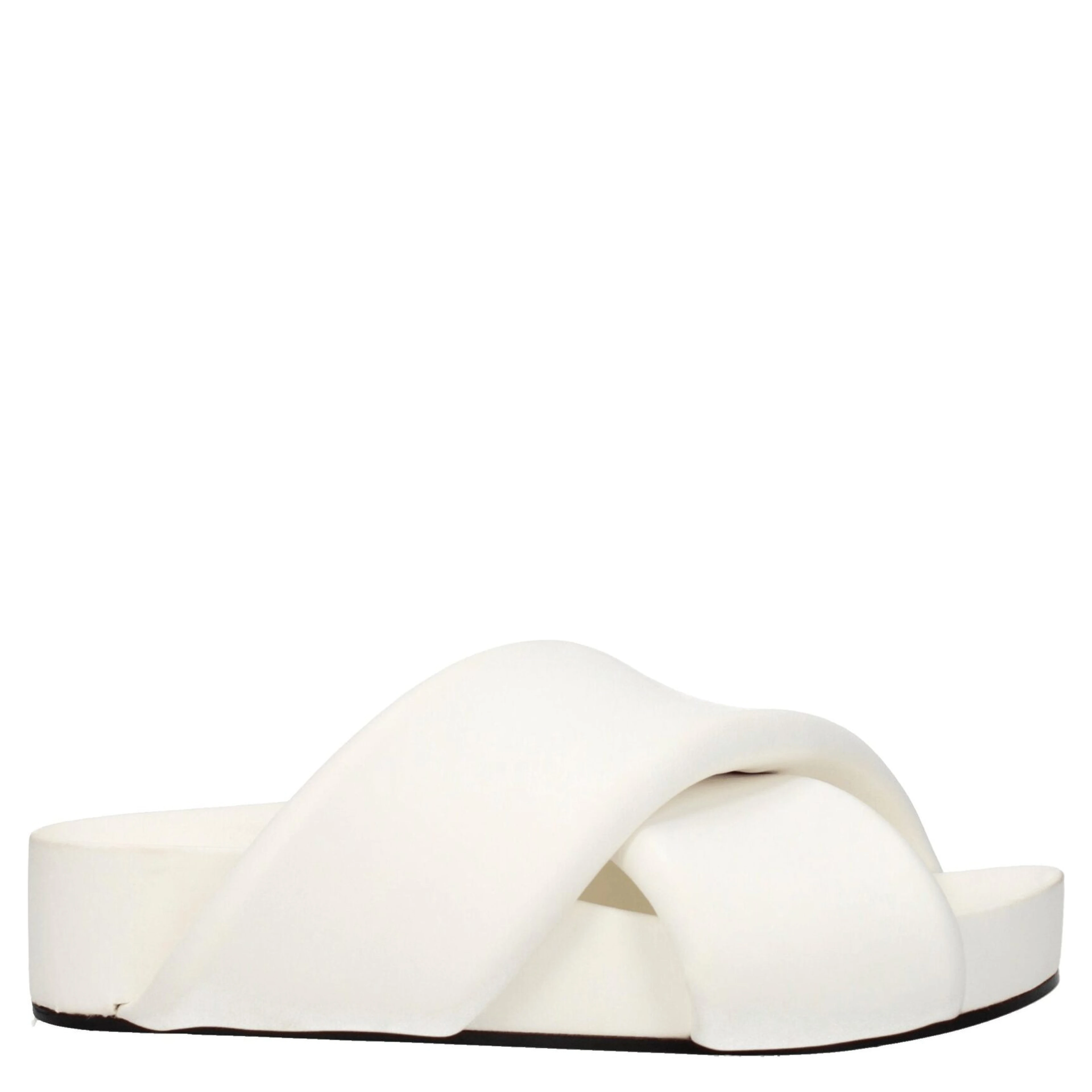 White Leather Slippers