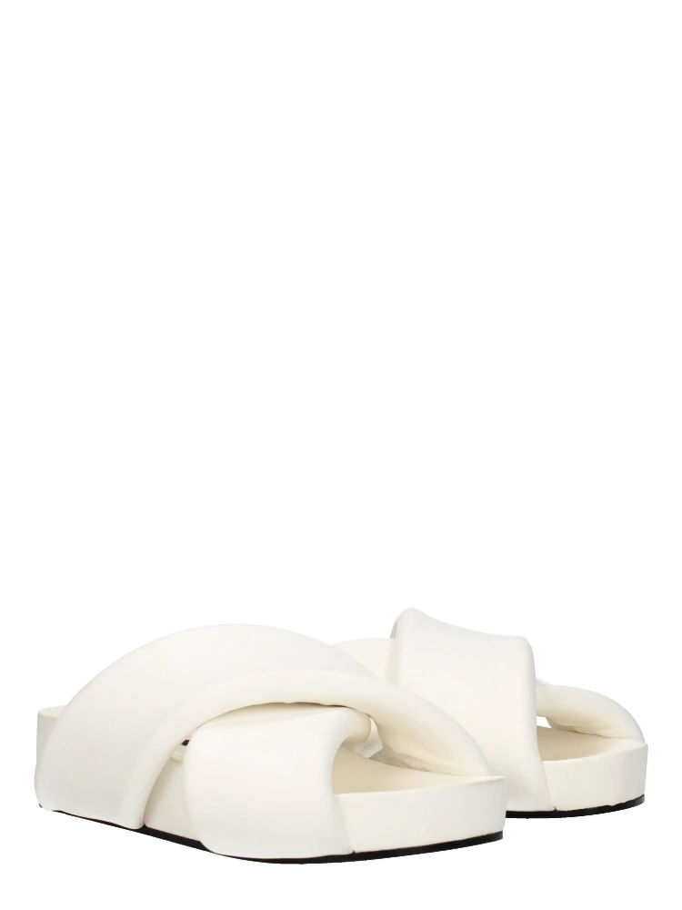 White Leather Slippers alternative
