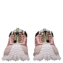 Pink Leather Athletic Sneakers