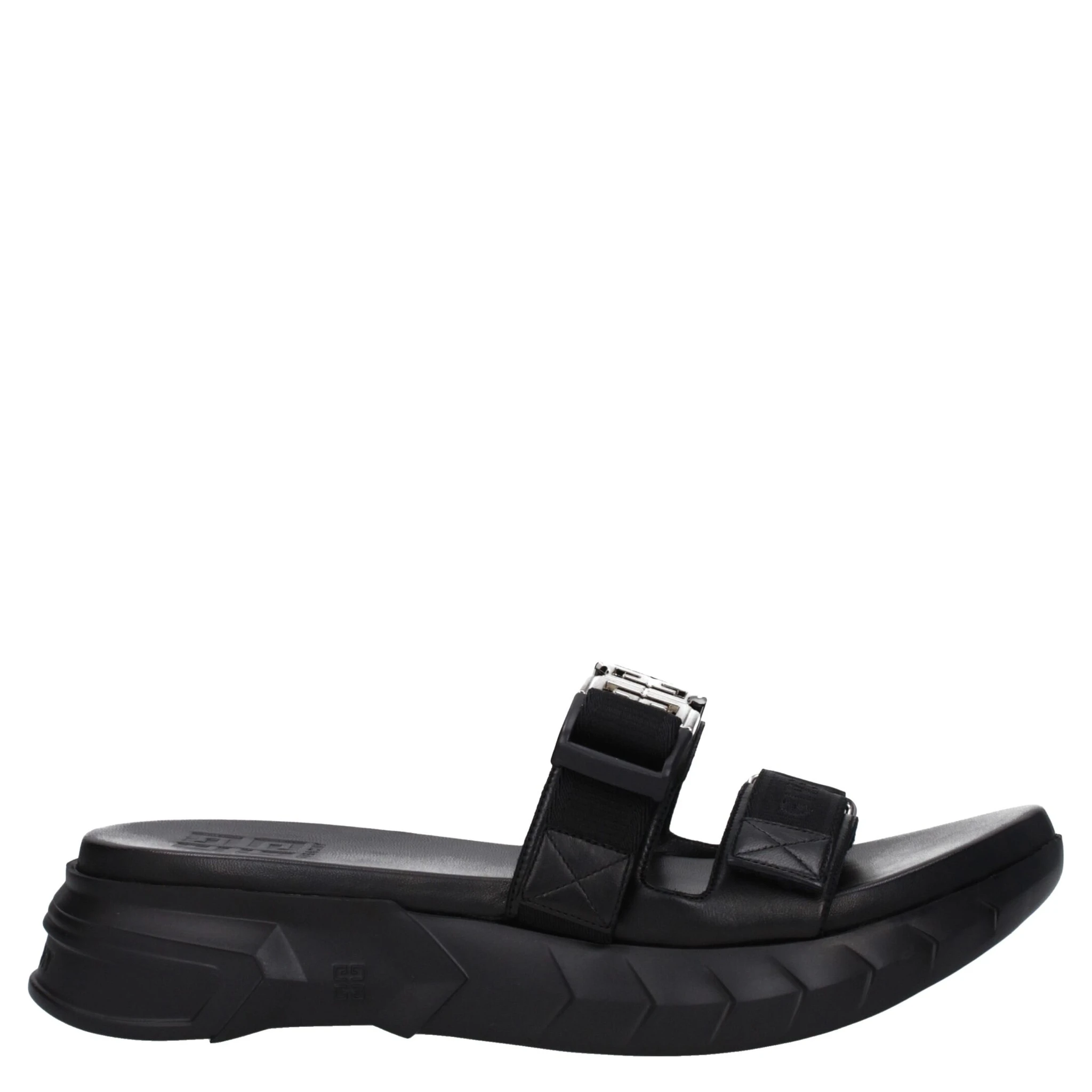Black Fabric Slippers
