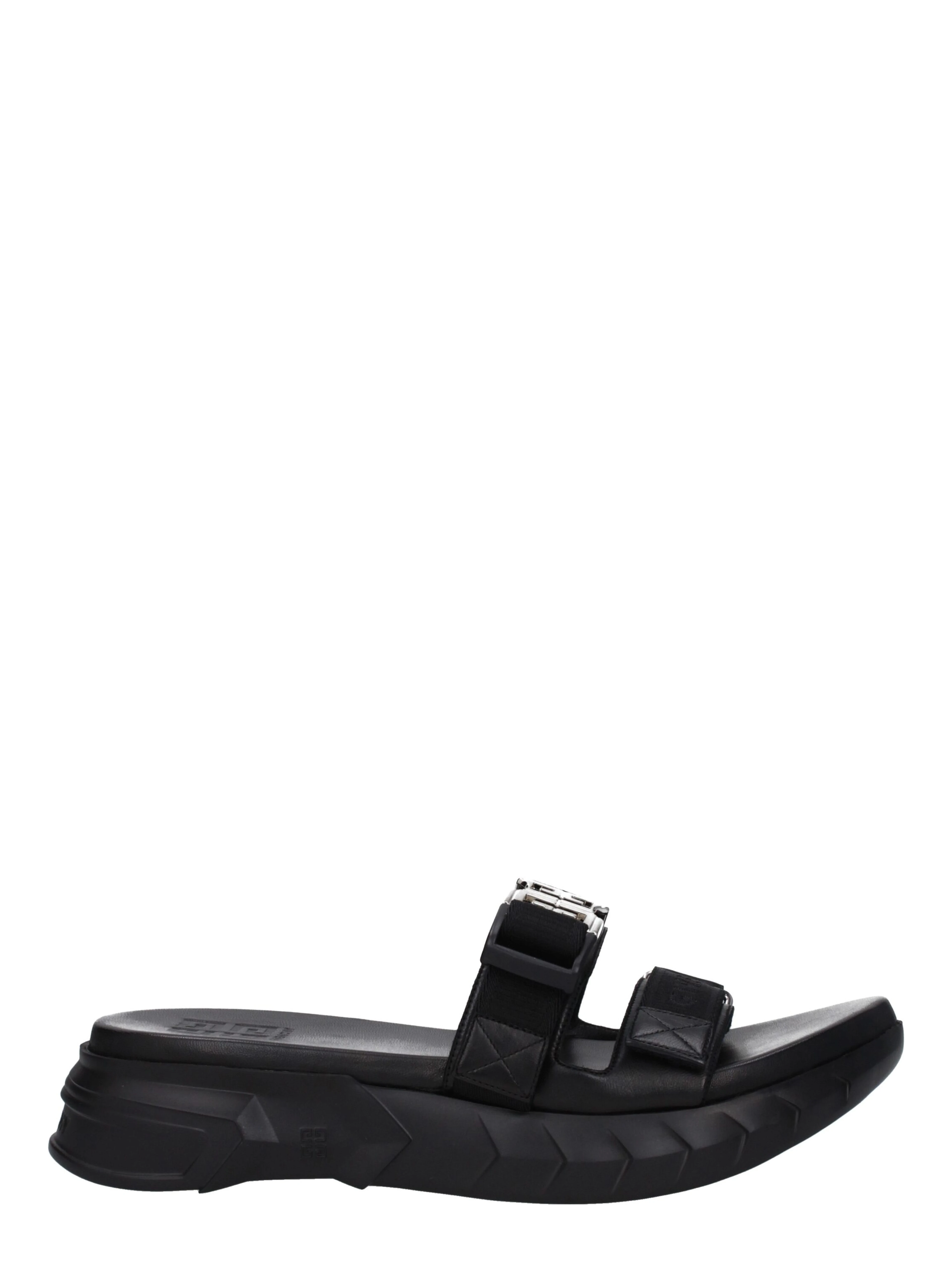 Black Fabric Slippers