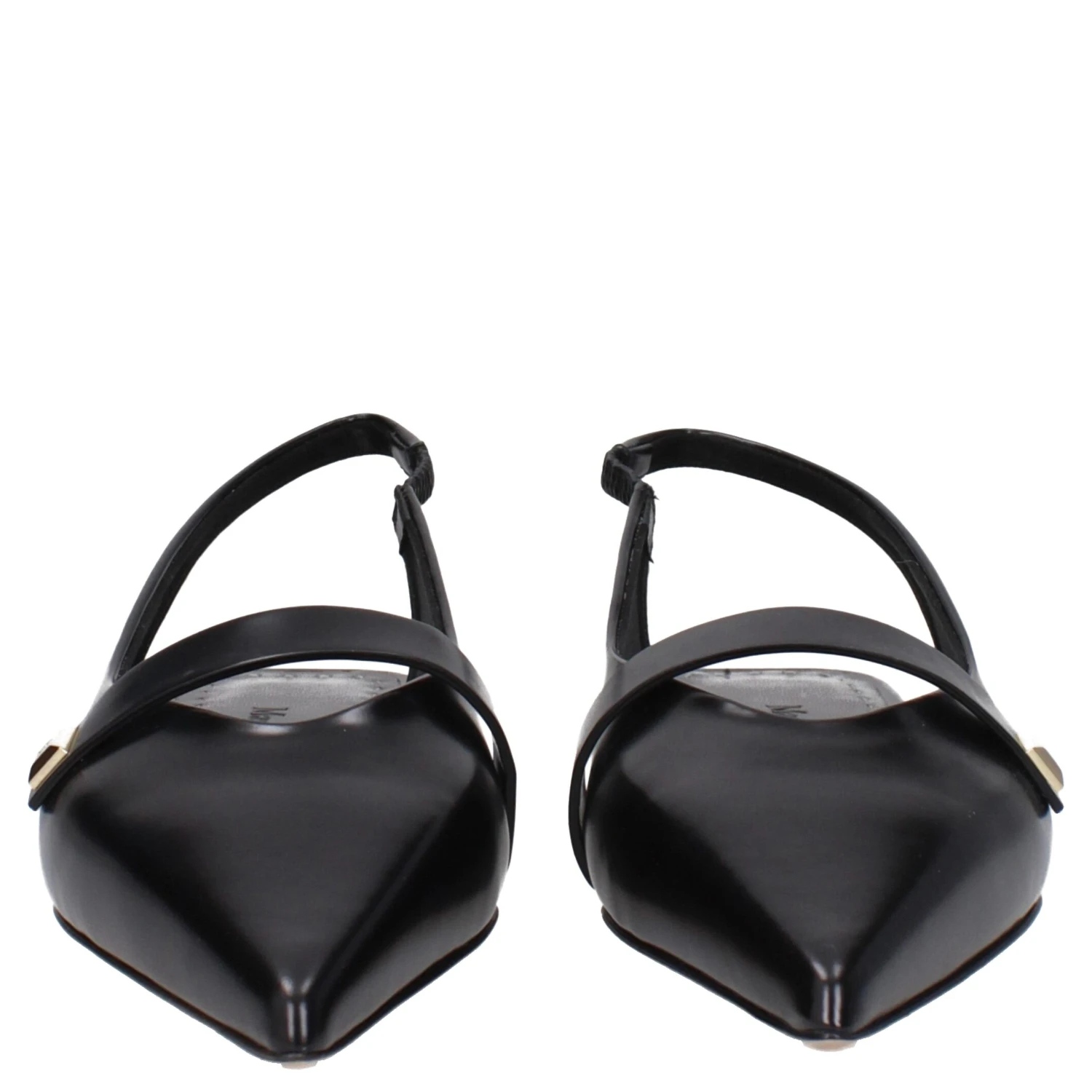 Black Leather Ballet Flats