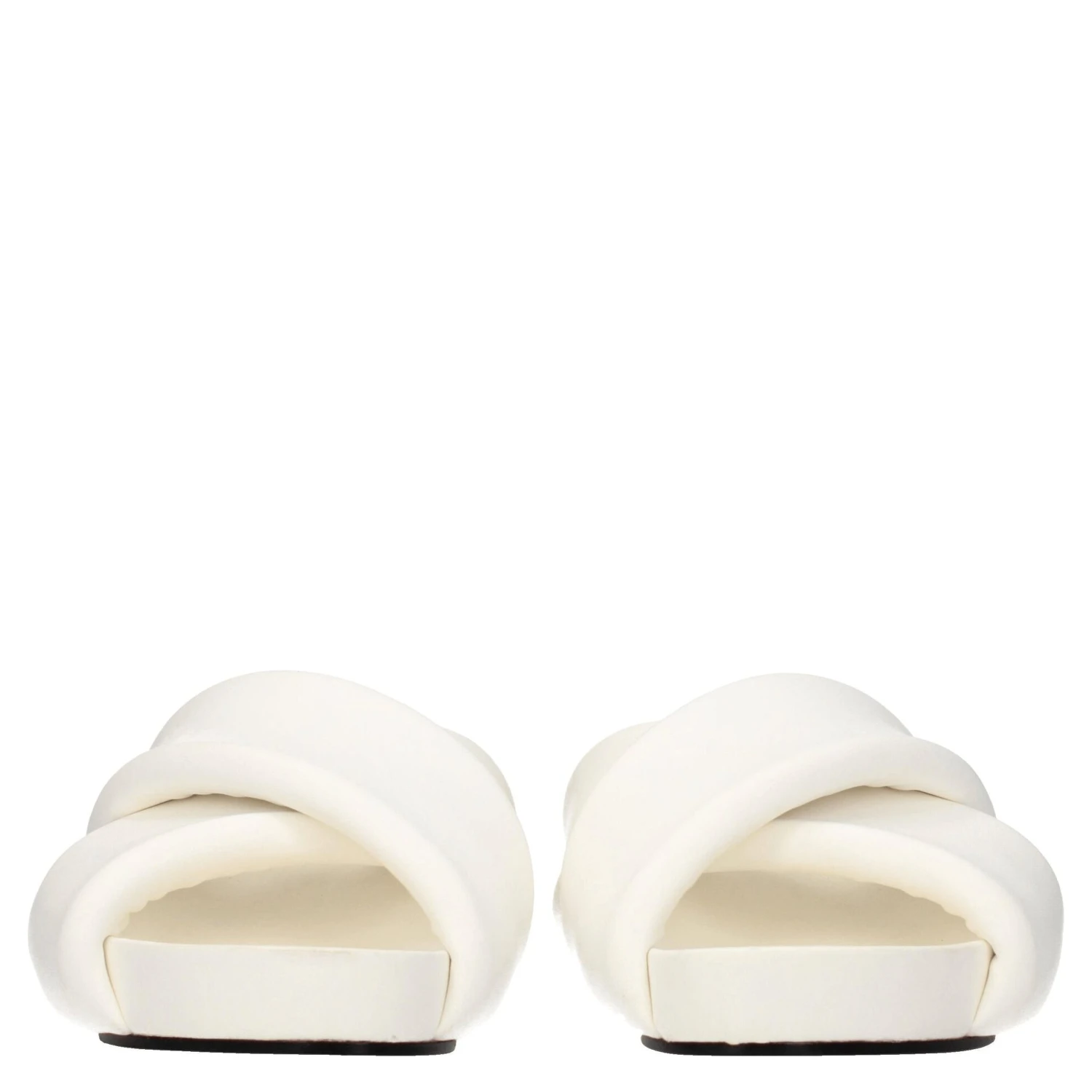 White Leather Slippers