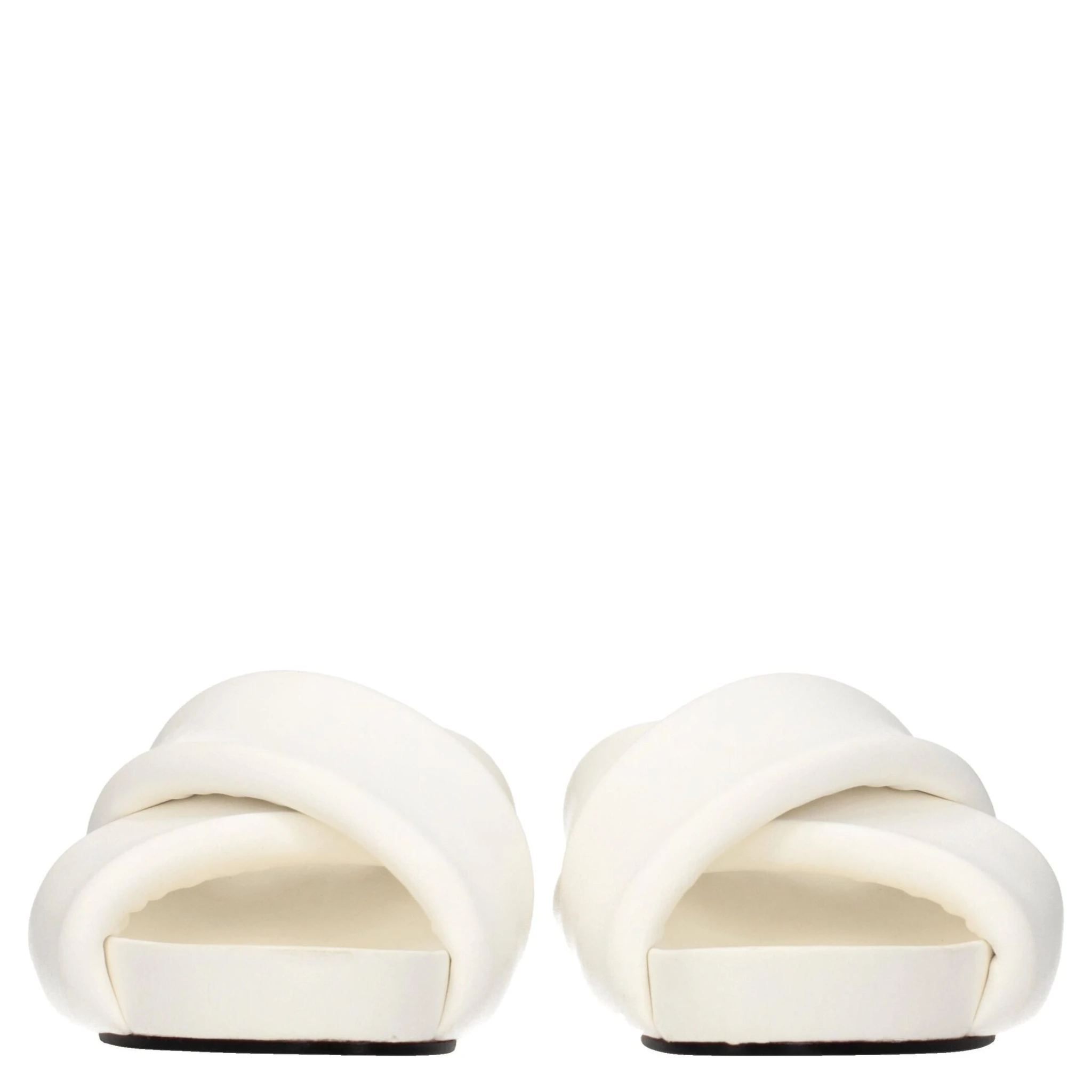 White Leather Slippers