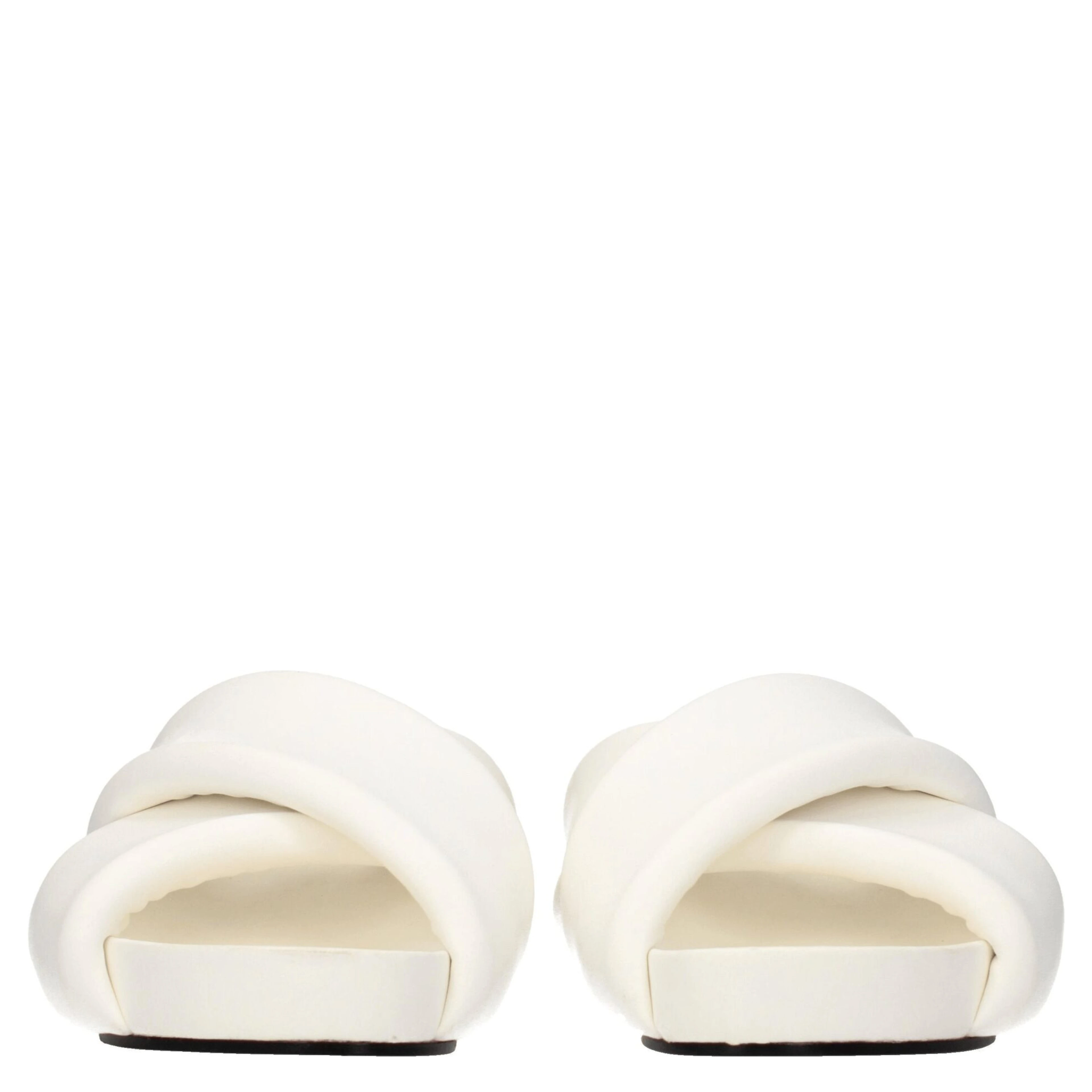 White Leather Slippers