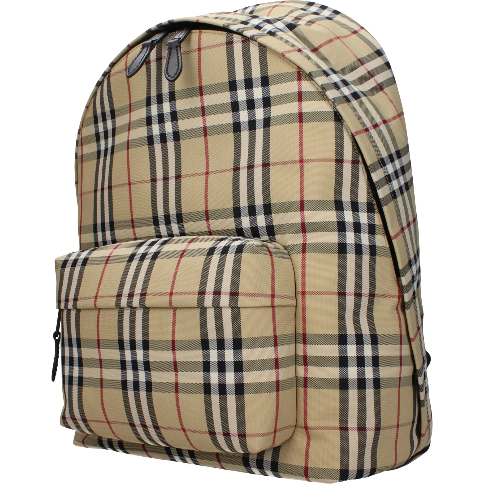 Beige Fabric Backpack