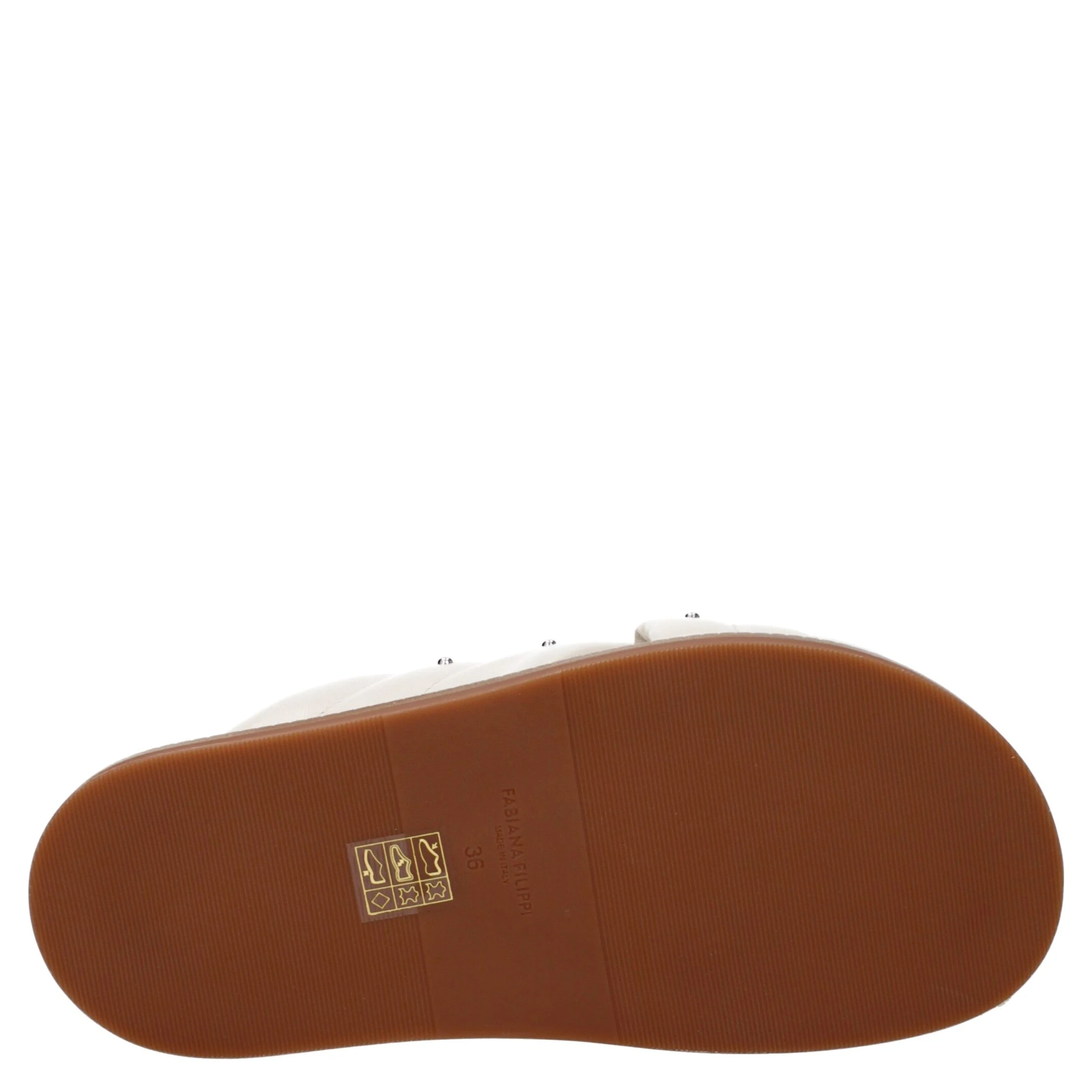 Beige Leather Slippers