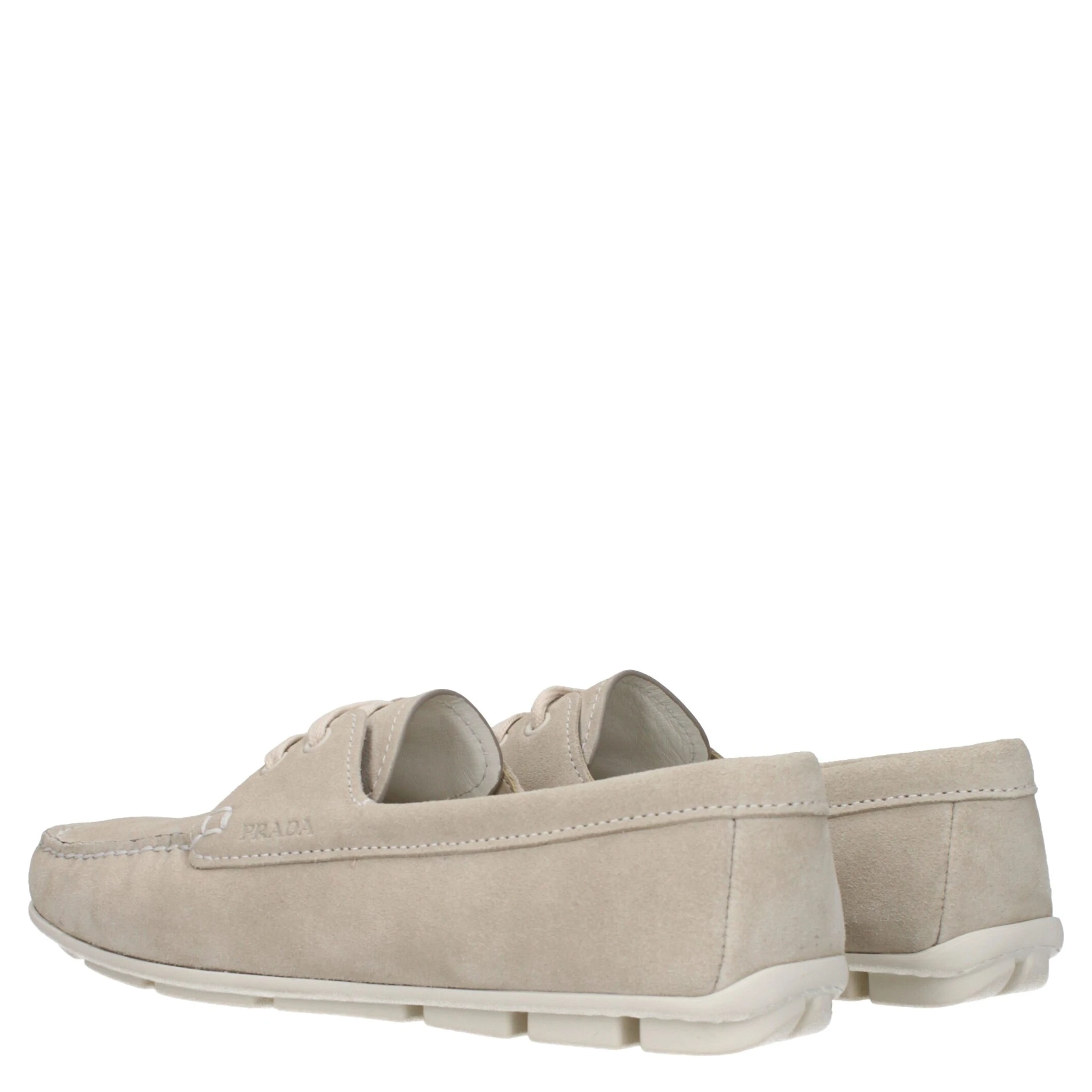 Gray Leather Slip-On Loafers